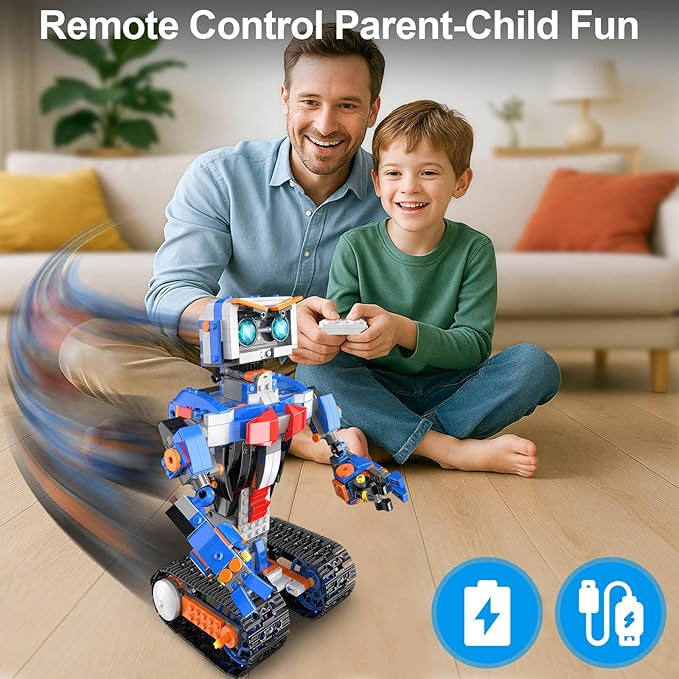 PIKARO Robot Robotics for Kids Ages 8-12 Boys Girls with App &amp Remote Control stem Toys for Boys Age 8-13 Build Your Own Robot STEM Building Sets Toys Birthday (623 PCS)