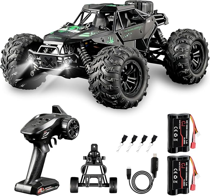 Fast Remote Control Car RC Cars 1:16 4WD High Speed Motor for Adults 30+KPH 2.4GHz Remote Control with No Delay Off Road RC Truck All Terrains RC Cars for Professional Enthusiast