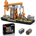Mould King 17087 Oilfield Movable Building Sets Engineering Display Model with Battery &amp Motor Oil Source Technology Construction Blocks