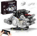V8 Engine Model Kit That Works APP Controlled Engines Building Block Set for Adults Physical Science Experiment Models Best STEM Toy Gifts for Adult (689 Pcs)