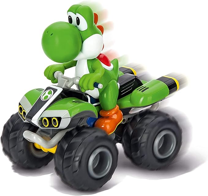 Carrera RC Nintendo Mario Kart 2.4 GHz Radio Remote Control Toy Car Vehicle - Yoshi Quad