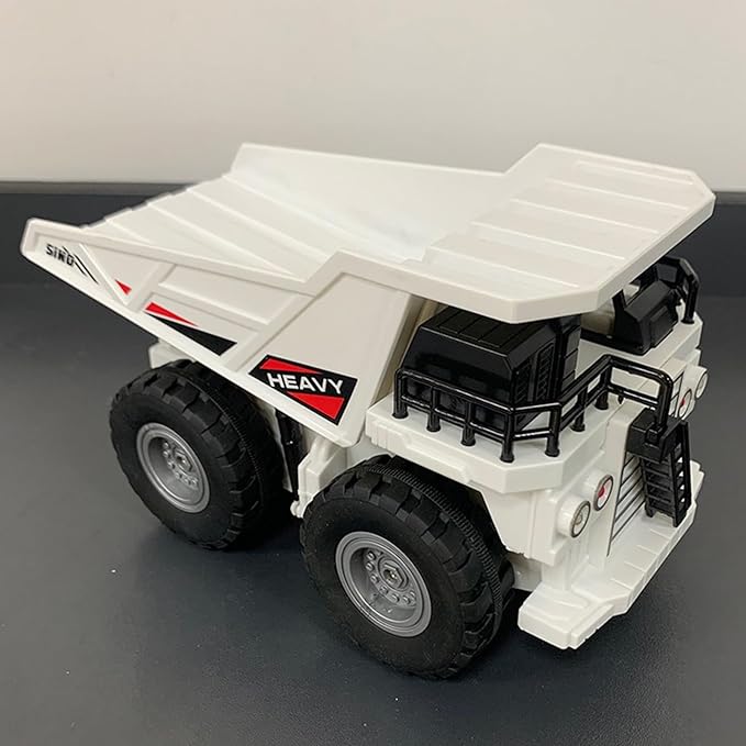 Remote Control Dump Truck 2.4Ghz 11 Channel RC Construction Vehicle Toy with Lights Music Electric Transport Garbage Truck Toys for Teen Birthday Gift
