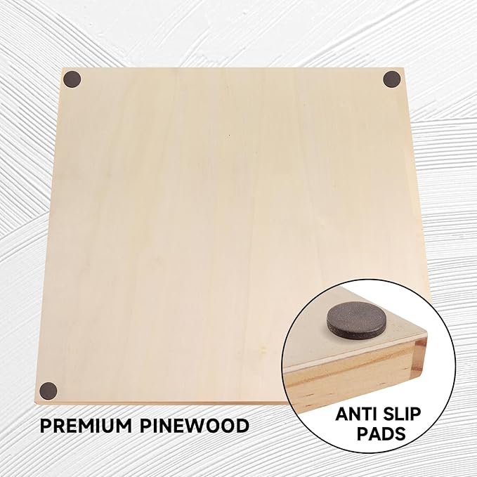 GSE Games &amp Sports Expert 1-4 Player Wooden Shut The Box Dice Board Game with 8 Dice. 4-Way 10 Numbered Shut The Box Set of Popular English Pub Board Game - Natural Wood