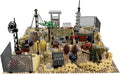 General Jim's Battle Scene Military Base Building Blocks Fort Set - 399 Pieces Historical Building Block Model Set | Includes Vehicles Forts and Soldiers