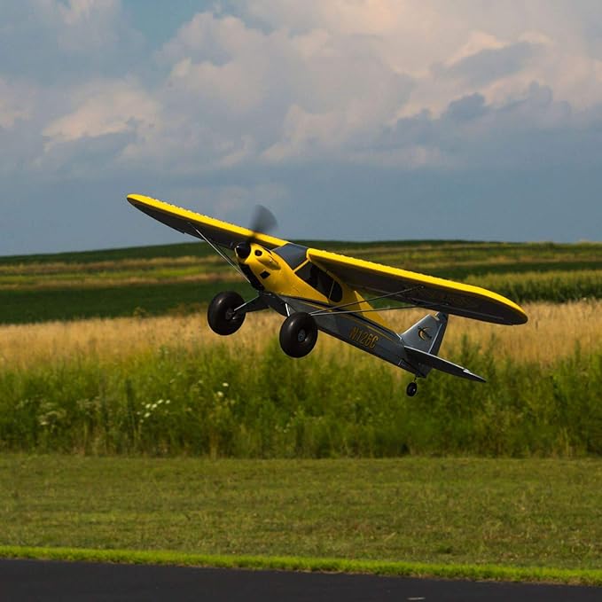 HobbyZone RC Airplane Carbon Cub S 2 1.3m BNF Basic (Transmitter Battery and Charger not Included) with Safe HBZ32500 Yellow