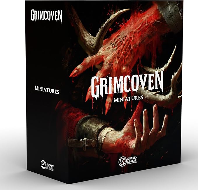 Awaken Realms Grimcoven Miniatures Box - Includes Detailed Hunter Companion &amp Enemy Figures Enhance Gameplay Immersion &amp Visuals Ages 14+ 1-5 Players 3 Hour Playtime