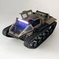 RC Tank Car 1/16 Scale Remote Control Tank Off Road RC Crawler 4WD RTR 360°Rotating Drifting Dual Motor Gearbox Proportional Control Tracked Military Truck Hobby Toy for Adult