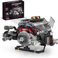 V8 Engine Building Set Mini Model Kit That Runs Technic with APP Control Motor &amp Light Collectible Engineering for Adults Boys 14+