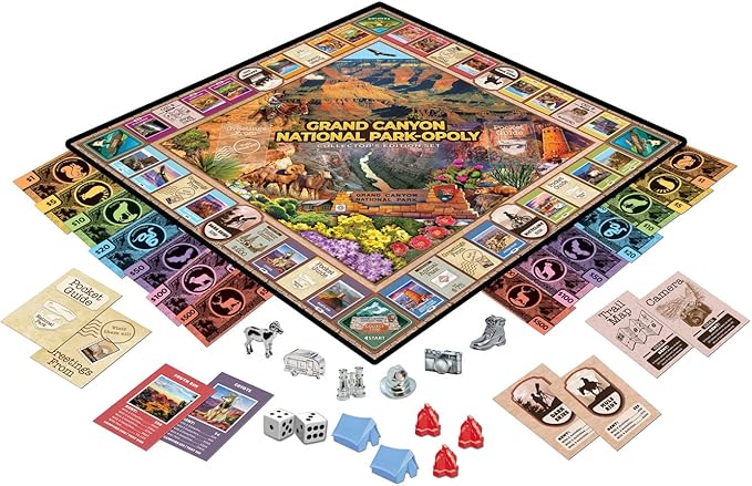 MasterPieces Opoly Board Games - Grand Canyon National Park Opoly - Officially Licensed Board Games for Adults Kids &amp Family