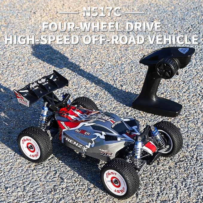 1:12 4WD Brushless RC Truck for Adults 4x4 Offroad Fast Brushless Remote Control Car 4WD for Adults with Rechargeable 3S Battery High Speed Remote Control Cars