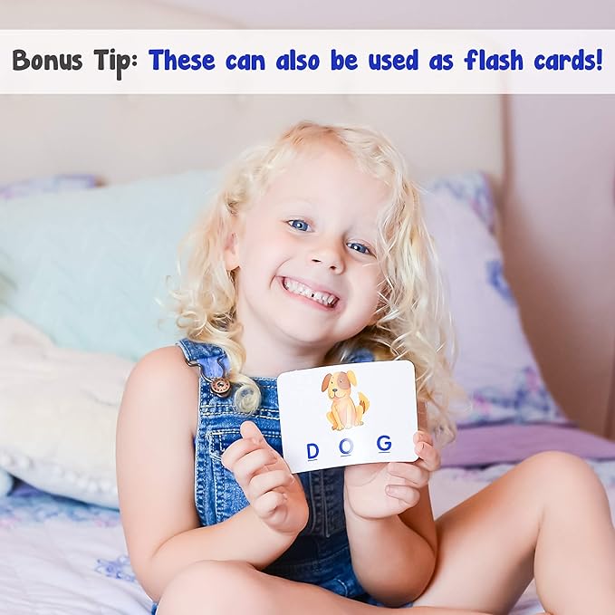 Little Treasures Matching Letter Game Teaches Word Recognition Spelling and Increases Memory 3 Years and Up