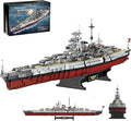 WW2 Military Bismarck Battleship Building Set Large-Sized Warship A Gift Compatible with Lego et for Adult Collection(2073 Pcs)