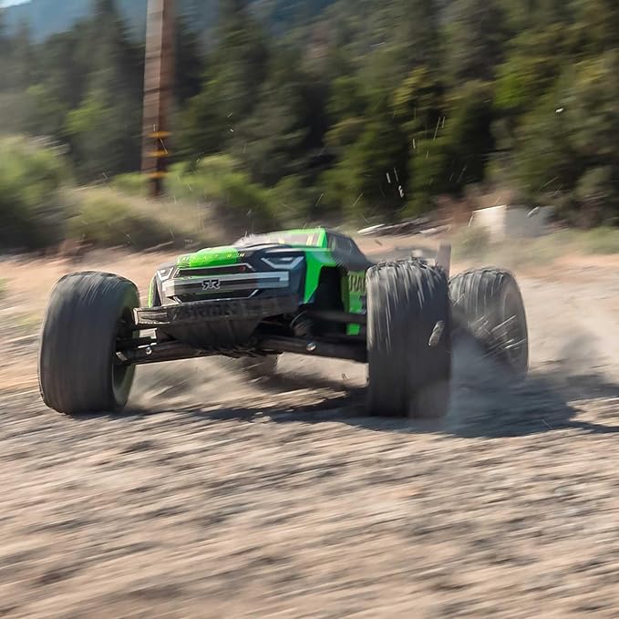 ARRMA RC Truck 1/8 KRATON 4X4 6S BLX BRUSHLESS V6 Speed Truck RTR (Lipo Battery and Charger Not Included) (Green/Black) ARA8608V6T3