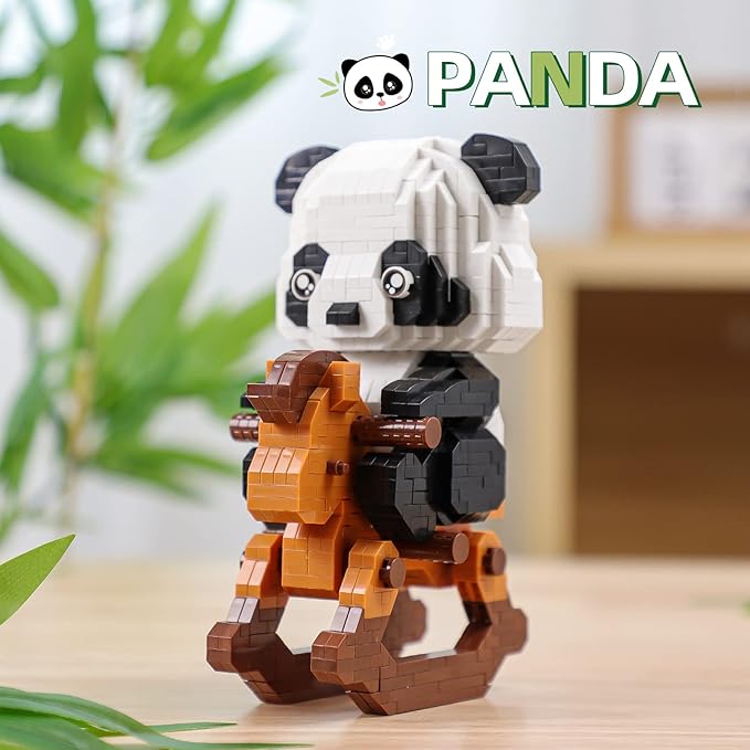 QLT QIAOLETONG Mini Animals Building Blocks Sets for Goodie Bags Party Favors for Teens 14+ 1262 PCS Small Set Micro Mini Cute Panda Building Toy Bricks for Adults Birthday Carnival Prizes