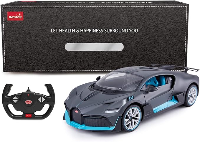RASTAR Bugatti Divo Remote Control Car - 1/14 Scale Bugatti RC Car with Openable Doors - Grey