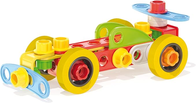 Quercetti - Tecno Jumbo - 76 Piece Building Set and Construction Toy Multi-Colored 34 x 7 x 29cm
