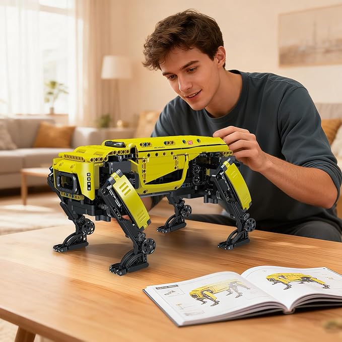 Mould King Robot Dog Building Set Remote Controlled Robot Dog Toy for Kids Mechanical Robot to Build DIY Building Set as STEM Project/Collectibles (936 Pieces)