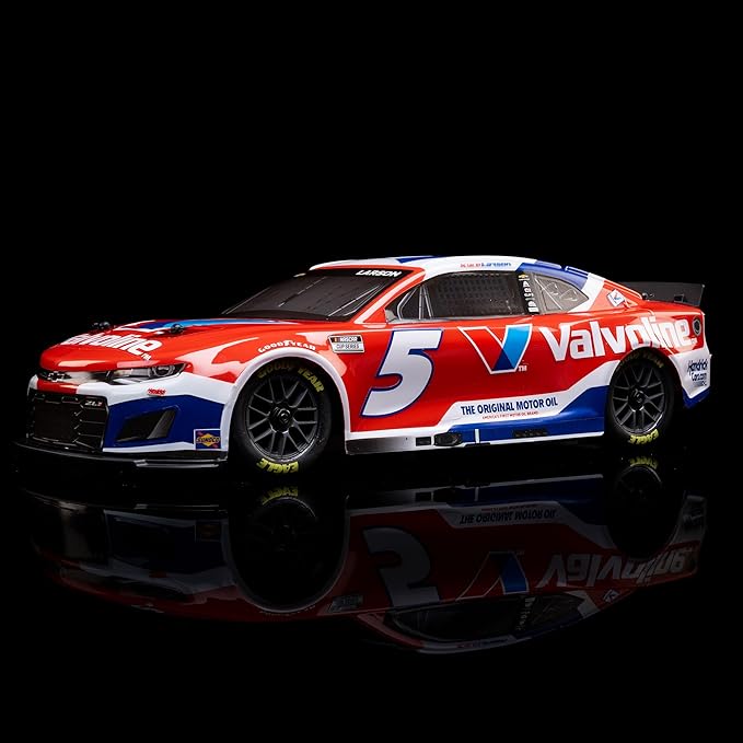 Losi 1/12 NASCAR RC Race Car Kyle Larson No. 5 2025 Valvoline Chevrolet ZL1 2S AWD RTR Brushed On-Road Battery &amp Charger Included Red LOS1122505