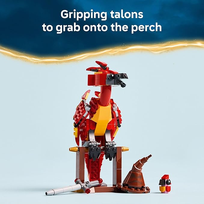 LEGO Harry Potter Fawkes: Dumbledore’s Phoenix Kids Toy - Building and Learning Toy for Pretend Play - Harry Potter Collectible for Boys and Girls Ages 8+ - Gift Idea for Birthdays - 76448