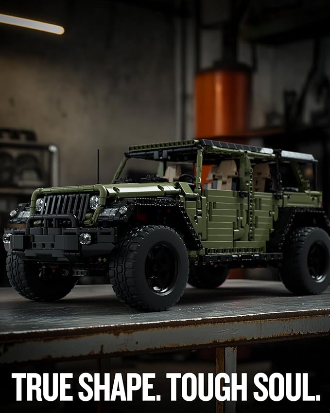 Nifeliz Willis 4x4 Off-Road Car Building Set Military-Style Vehicle Model Set for Adults Ideal Gift for Off-Road Lovers to Display and Collect (2899 PCS NF10324
