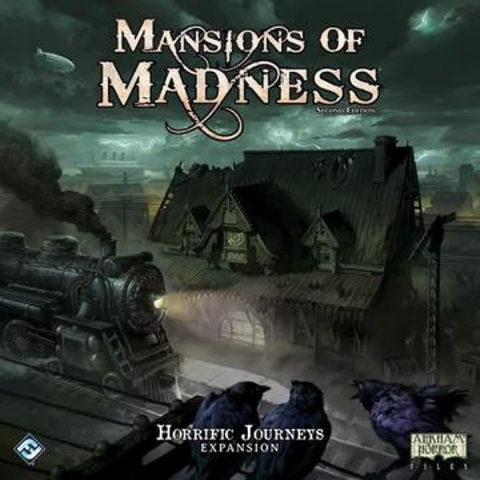 Mansions of Madness Horrific Journeys Expansion - Set Sail for Unimaginable Terror! Cooperative Mystery Game Ages 14+ 1-5 Players 2-3 Hour Playtime Made by Fantasy Flight Games