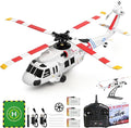 CKYSCHN UH60L Black Hawk RC Helicopter Brushless 4CH WLtoys K270 Remote Control Helicopter with Optical Flow Positioning for Adults 2.4G RC Aircraft 3 Batteries