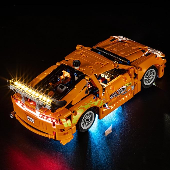 YEABRICKS LED Light for 42204 Technic Fast and Furious Toyota Supra MK4 Building Blocks Model (Building Set NOT Included)