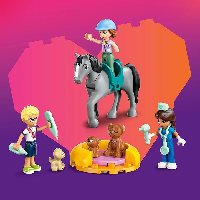 Lego 42651 Friends Animal Hospital and Pets Toy Toy Birthday Present Block Girls Boys Children 7 Years 8 9 Years Old Elementary School Student Pretend Play Pretend Play Animal Creatures