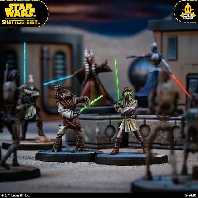 Star Wars Shatterpoint Wisdom of The Council Squad Pack - Tabletop Miniatures Game Strategy Game for Kids and Adults Ages 14+ 2 Players 90 Min Playtime Made by Atomic Mass Games