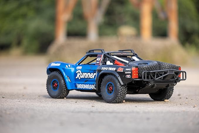 FSRC RC Truck1/7 Model TT 6S/8S Blue/Red High-Speed Off-Road Desert Truckr RC car Short-Course Truck 4WD 100km/h+(8S-Blue)