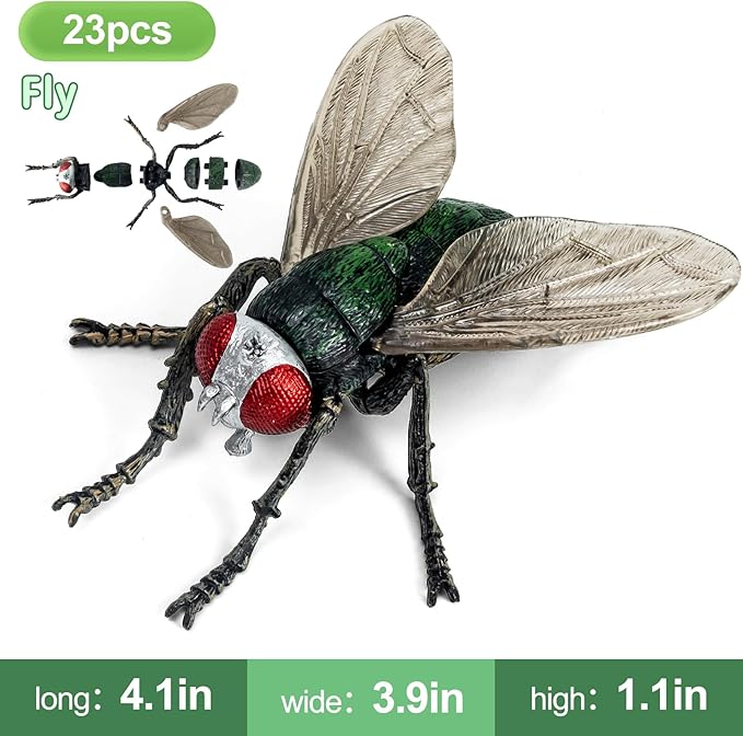 7Pcs Lifelike 3D Puzzles for Kids1:1 Replica Insect Building Toys for 5 6 7 8+ Year Old Boys GirlsSlot-Assembly Building BlocksBug Realistic Figures SetEducational Toys Ideal for ClassParty