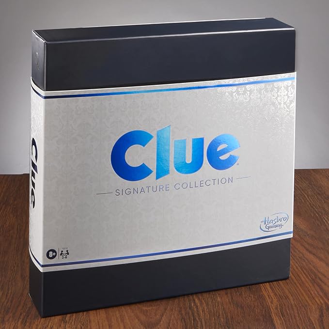 Hasbro Gaming Clue Board Game Signature Collection Premium Packaging and Components Family Games for Kids and Adults Mystery Games for 2 to 6 Players