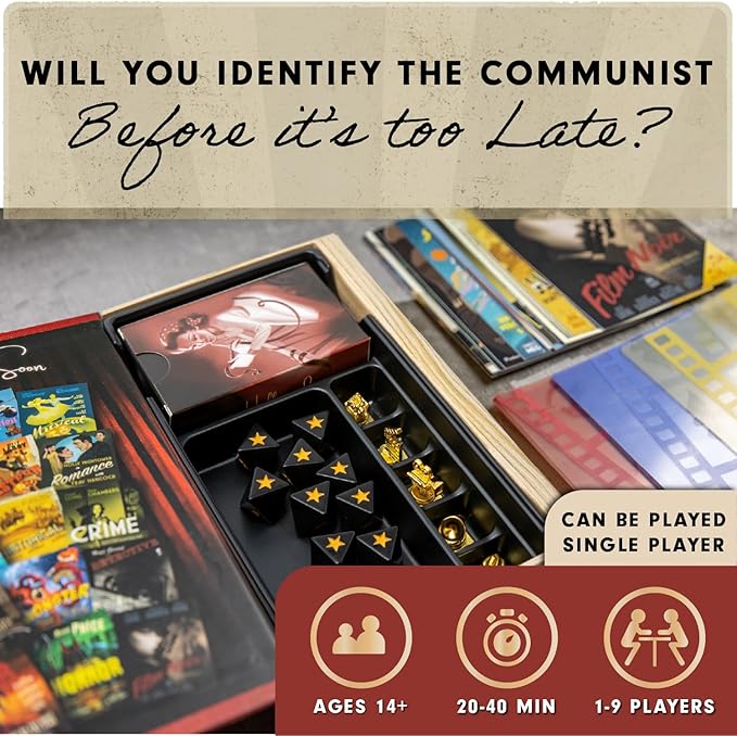 Facade Games Hollywood 1947 Board Game Deluxe Version - A Movie Making Game for Friends and Family - A Board Game of Cards Strategy and Deceit for 1-9 Players Ages 14 and Up