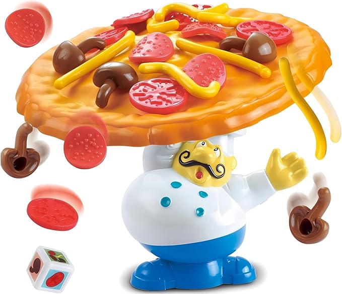 Topple Pizza GameTabletop Balancing Pizza Toy Poppa's Pizza Pile-Up for 2-4 PlayersFun for Family &amp Friends