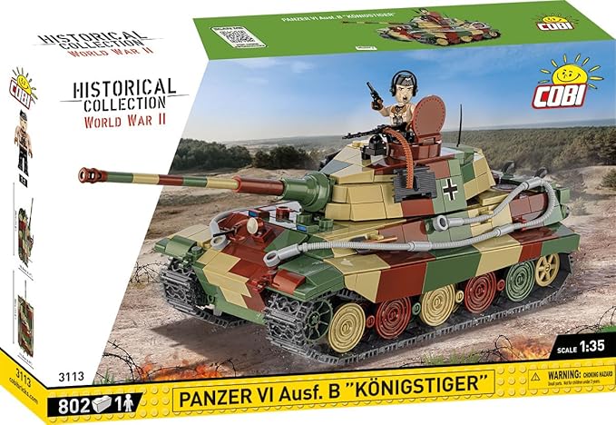 COBI Historical Collection WWII Panzer VI Ausf. B KONIGSTIGER Tank Building Set 802 Pieces