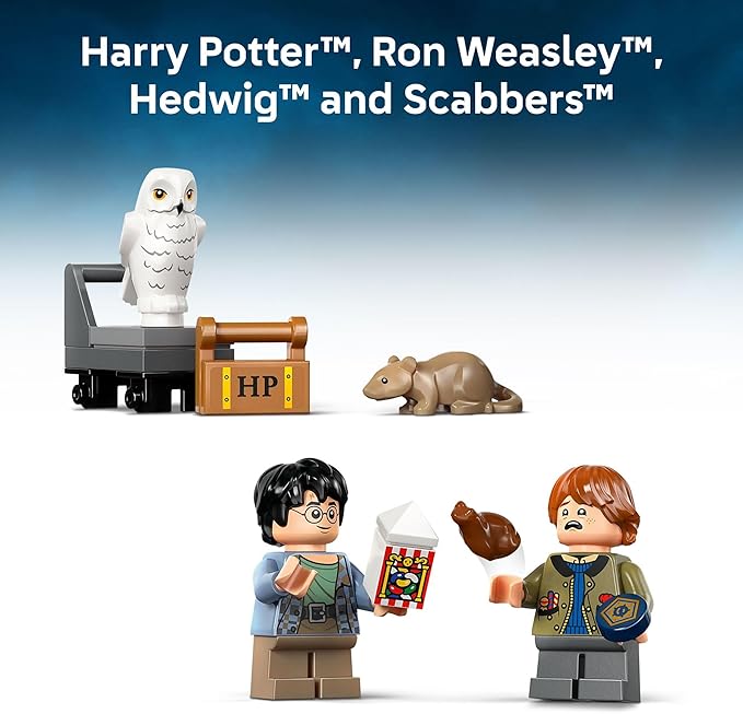 LEGO Harry Potter Book Nook: Hogwarts Express Building Set - Bedroom Shelf Decor for Boys Girls &amp Fans Ages 10+ - Collectible Harry &amp Ron Minifigures - Birthday Gift Idea - 76450