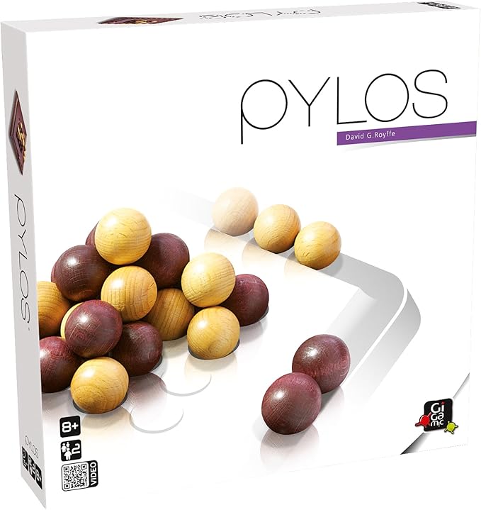 Pylos | Wooden Abstract Strategy Board Game for Kids and Adults | Compete to Stack The Final Ball on The 3D Puzzle Pyramid | Award-Winning Family Game Night Favorite | Ages 8+ | 2 Players | 15 Min