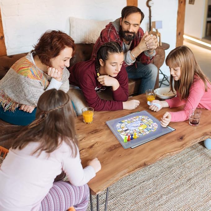 Gamie 10 Board Games Set Classic Family Games for Kids and Adults Includes 5 Double Sided Playing Boards with Backgammon Chinese Checkers Snakes and Ladders Sorry Draught Racing Chess and More