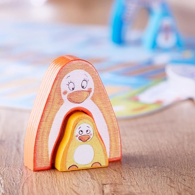 HABA My Very First Games Go Go Little Penguin Toddler Learning Game and Cooperative Toddler Board Games for 2 Years and up Made in Germany