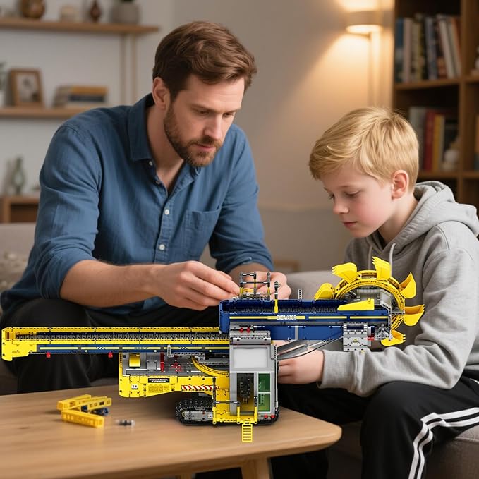 Reobrix Bucket Wheel Excavator Building Blocks Set 22017 Remote Control Construction Vehicle Model Kit for Adult RC Technic Engineering Car Toys Gifts for Boys and Girls 14+ (3970 PCS)