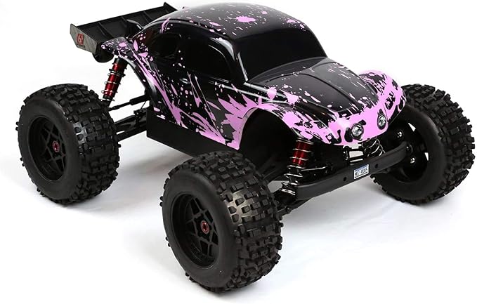 SummitLink Custom Body Compatible for 1/10 1/8 Scale RC Car or Truck (Truck not Included) (Muddy Pink Over Black)