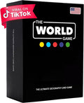 The World Game - Geography Card Game - Fun Game for Easter - Educational Games for Kids Family and Adults - Cool Learning Gift Idea for Teenage Boys &amp Girls 8-12 with Map