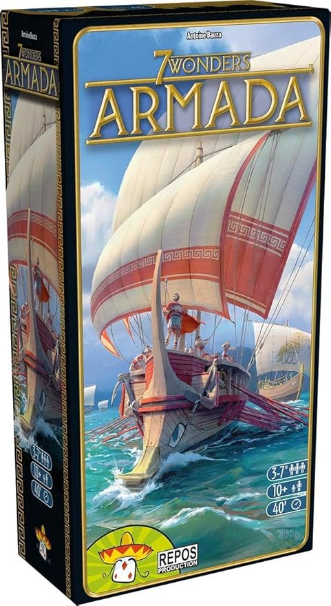 Asmodee 7 Wonders Armada Expansion - Naval Warfare and Enhanced Player Interaction Strategy Game for Kids &amp Adults Ages 10+ 3-7 Players 40 Minute Playtime
