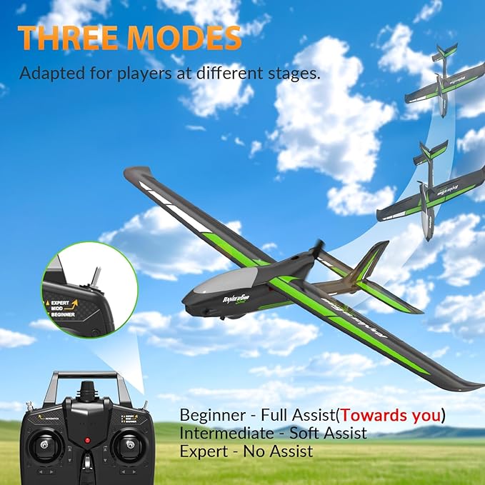 VOLANTEXRC New Version RC PlaneRemote Control Airplane for Adults4-Channel RC Plane with Durable Foam Construction3 Flight ModesOne-Key StuntsComprehensive Accessories Kit23.6*18.1 inchesRTF