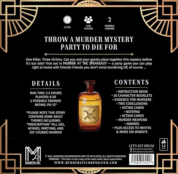 Murder at The Speakeasy Black