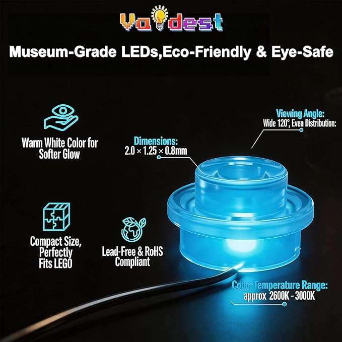Vaodest LED Light for Lego Battle Bus 77073 SetDesign and Configuration Compatible with Model 77073(LED Light Only Not Building Block Kit)