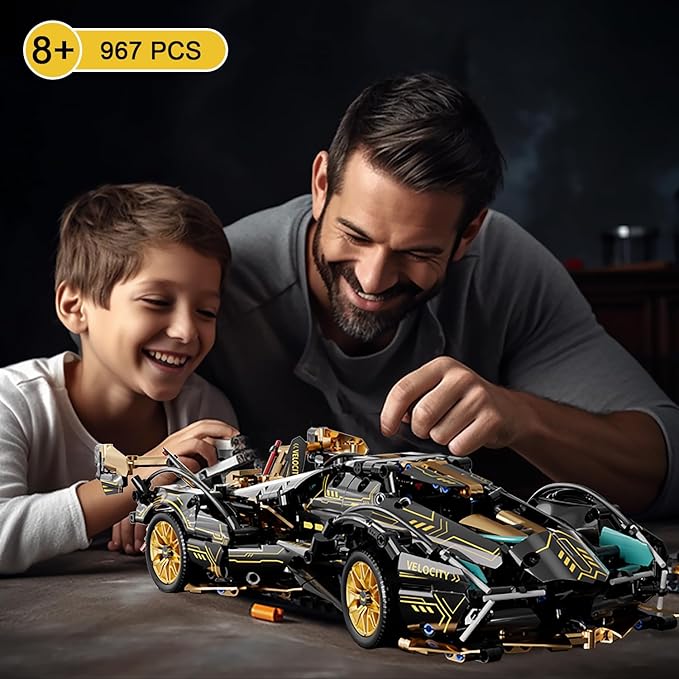 Sport Car Building Block Sets for AdultsRace Car Collectible 1:14 Model Scale Engineering Toy Birthday for Men Teens Boys Car Fans 8+ 8-12 12-16 13 14 14+
