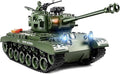 1:18 RC Tank 2.4G US M26 Pershing Remote Control Tank Model Toys That Shoot BBS Army Vehicle Toy with Smoke Lights Sound and RecoilMilitary RC Vehicle for Adults and Kids 6+ Years Old