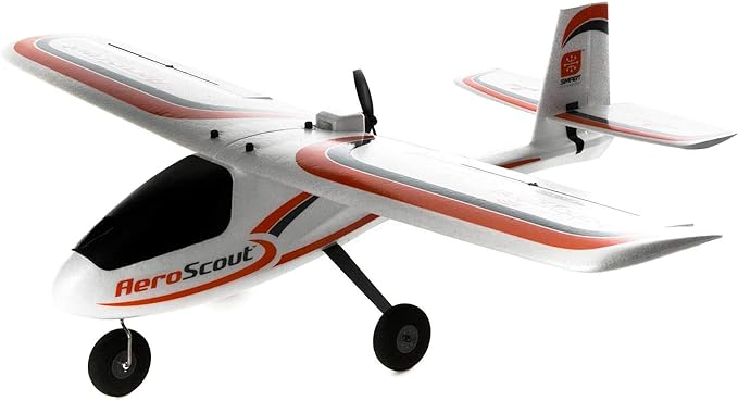 HobbyZone RC Airplane AeroScout S 2 1.1m BNF Basic (Transmitter Battery and Charger Not Included) HBZ385001 Airplanes Bind and Fly Electric Trainer