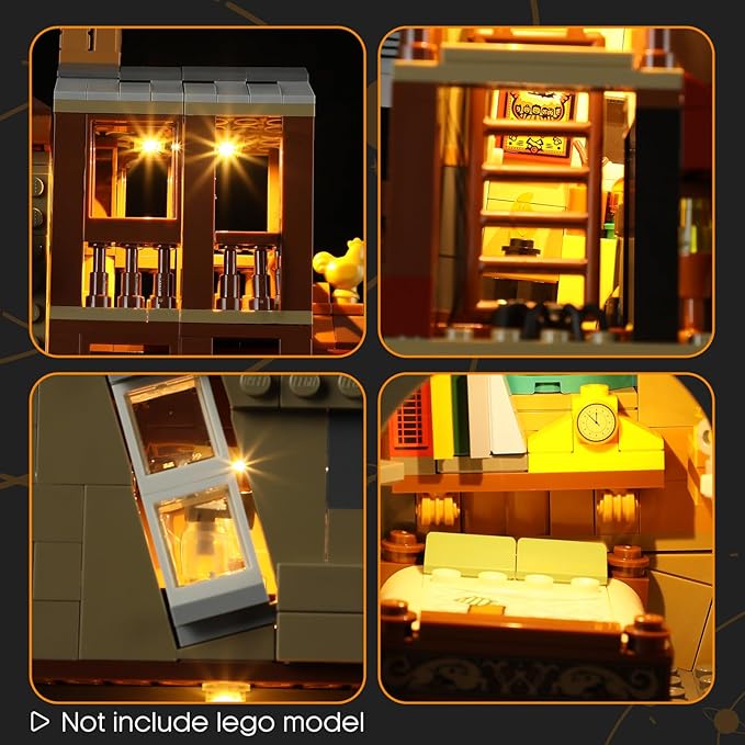 LIGHTAILING Light for Lego-76437 The Burrow Collectors' Edition - Led Lighting Kit Compatible with Lego Building Blocks Model - NOT Included The Model Set